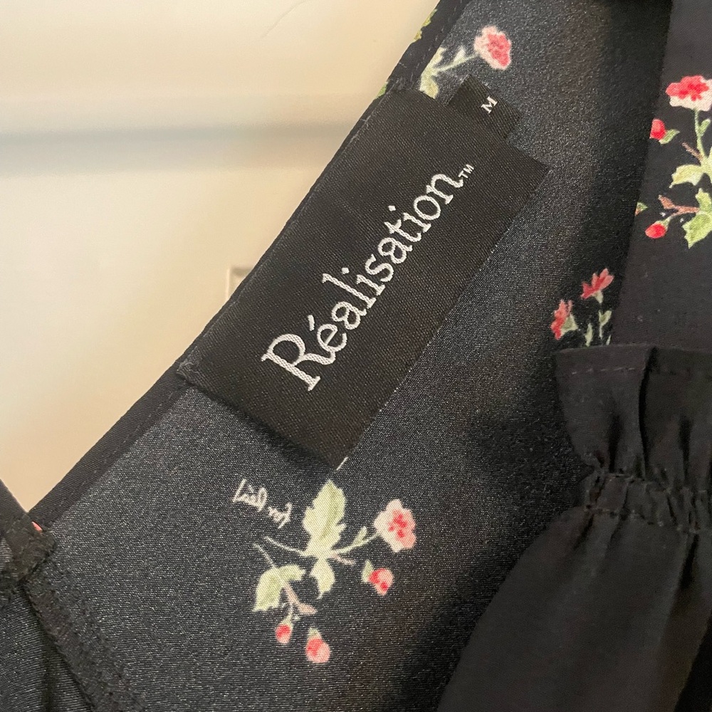 Realisation Par Black Floral Dress